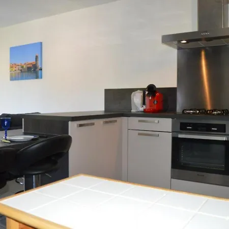 3 Pieces A Saint-cyprien : 6 Couchages, Piscine, Terrasse, Parking Et Wifi - Fr-1-225d-68 Apartment Saint-Cyprien (Pyrenees-Orientales)